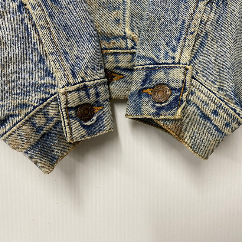【現状渡し品】【メンズ】 Levi's リーバイス CHECK LINER 4TH DENIM JACKET 70417-0819 チェックライナー デニムジャケット 刻印527 USA製 アウター 146-260516-as-08-izu サイズ：M カラー：インディゴ 万代Net店