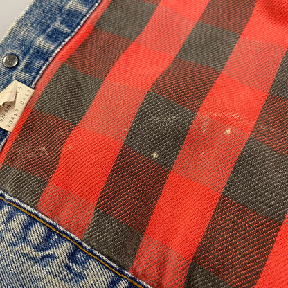 【現状渡し品】【メンズ】 Levi's リーバイス CHECK LINER 4TH DENIM JACKET 70417-0819 チェックライナー デニムジャケット 刻印527 USA製 アウター 146-260516-as-08-izu サイズ：M カラー：インディゴ 万代Net店