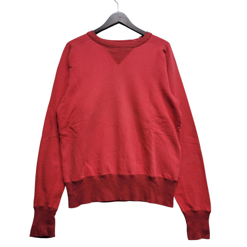 【中古品】【メンズ】 BARNS バーンズ FREEDOM SLEEVE SWEAT SHIRT フリーダム スリーブ スウェット USA製 両V 145-260720-as-05-izu サイズ：M カラー：レッド系 万代Net店