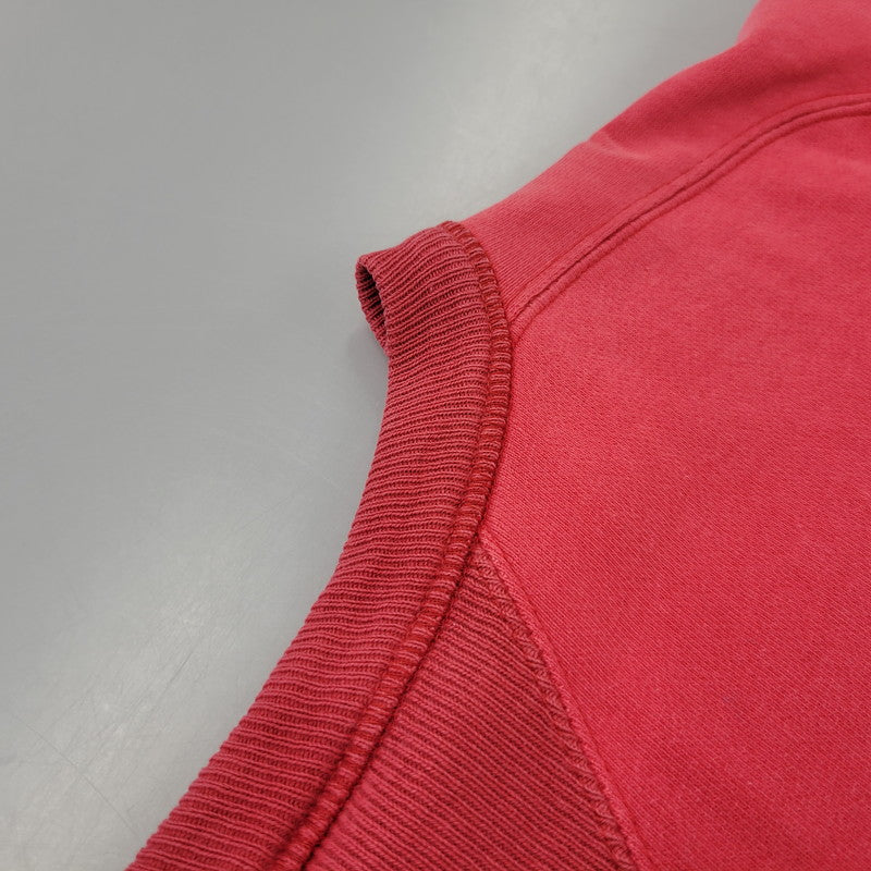 【中古品】【メンズ】 BARNS バーンズ FREEDOM SLEEVE SWEAT SHIRT フリーダム スリーブ スウェット USA製 両V 145-260720-as-05-izu サイズ：M カラー：レッド系 万代Net店
