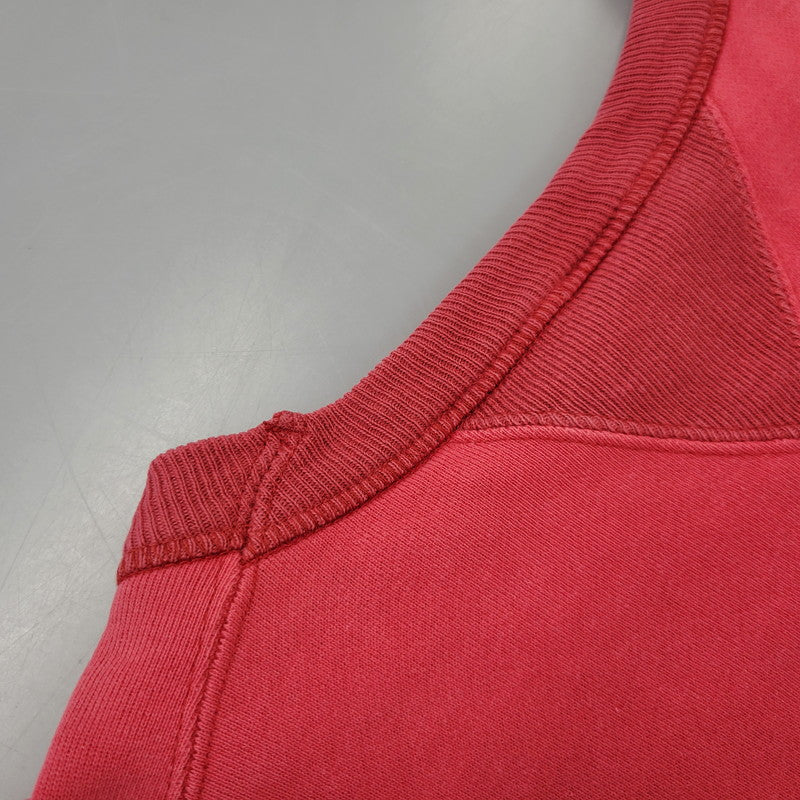 【中古品】【メンズ】 BARNS バーンズ FREEDOM SLEEVE SWEAT SHIRT フリーダム スリーブ スウェット USA製 両V 145-260720-as-05-izu サイズ：M カラー：レッド系 万代Net店