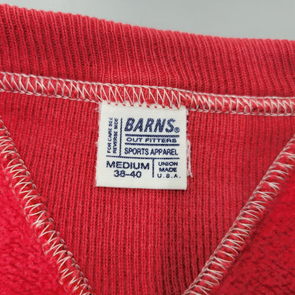 【中古品】【メンズ】 BARNS バーンズ FREEDOM SLEEVE SWEAT SHIRT フリーダム スリーブ スウェット USA製 両V 145-260720-as-05-izu サイズ：M カラー：レッド系 万代Net店