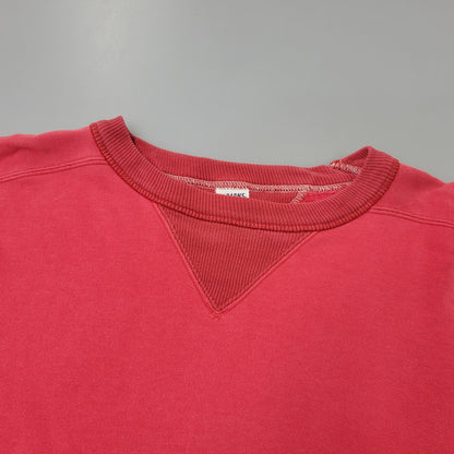 【中古品】【メンズ】 BARNS バーンズ FREEDOM SLEEVE SWEAT SHIRT フリーダム スリーブ スウェット USA製 両V 145-260720-as-05-izu サイズ：M カラー：レッド系 万代Net店
