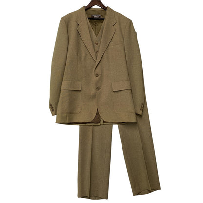 【現状渡し品】【メンズ】 LEVI'S STA-PREST リーバイス ステイ プレスト 70-80S 3P ACTION SUIT SLACKS SET-UP スリーピー アクションスーツ スラックス セットアップ 146-260515-ya-06-izu サイズ：42L カラー：BEIGE 万代Net店