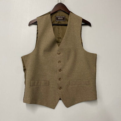 【現状渡し品】【メンズ】 LEVI'S STA-PREST リーバイス ステイ プレスト 70-80S 3P ACTION SUIT SLACKS SET-UP スリーピー アクションスーツ スラックス セットアップ 146-260515-ya-06-izu サイズ：42L カラー：BEIGE 万代Net店