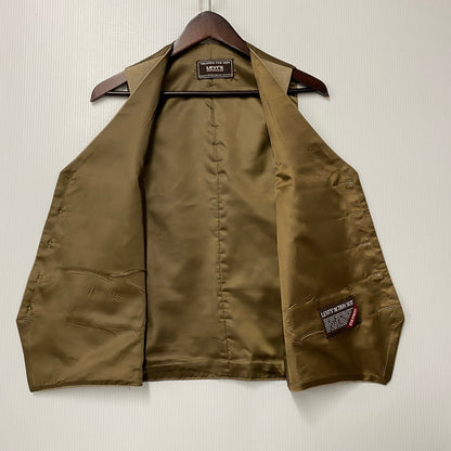 【現状渡し品】【メンズ】 LEVI'S STA-PREST リーバイス ステイ プレスト 70-80S 3P ACTION SUIT SLACKS SET-UP スリーピー アクションスーツ スラックス セットアップ 146-260515-ya-06-izu サイズ：42L カラー：BEIGE 万代Net店
