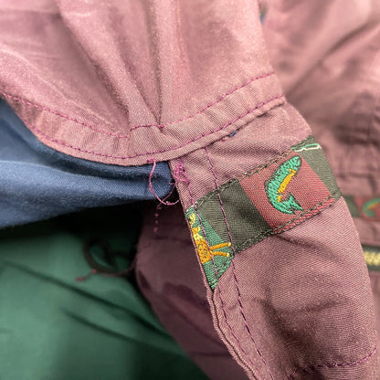 【現状渡し品】【メンズ】 L.L.Bean エルエルビーン NYLON ANORAK JACKET ナイロン アノラック ジャケット USA製 三角タグ 146-260524-as-28-izu カラー：ワインレッド 万代Net店