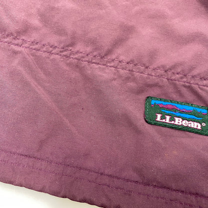 【現状渡し品】【メンズ】 L.L.Bean エルエルビーン NYLON ANORAK JACKET ナイロン アノラック ジャケット USA製 三角タグ 146-260524-as-28-izu カラー：ワインレッド 万代Net店