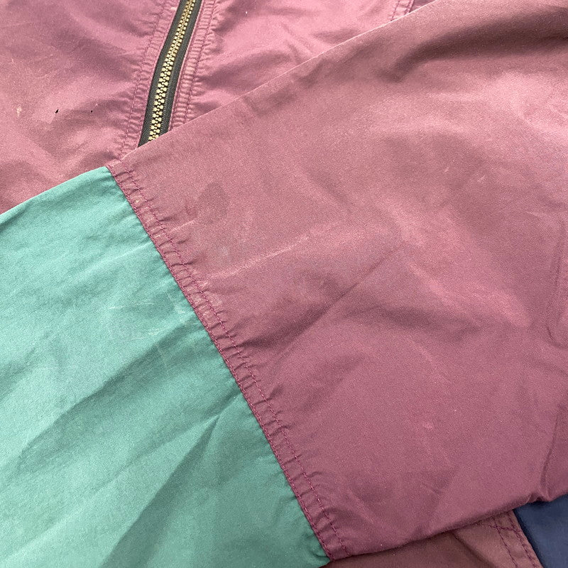 【現状渡し品】【メンズ】 L.L.Bean エルエルビーン NYLON ANORAK JACKET ナイロン アノラック ジャケット USA製 三角タグ 146-260524-as-28-izu カラー：ワインレッド 万代Net店