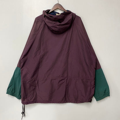 【現状渡し品】【メンズ】 L.L.Bean エルエルビーン NYLON ANORAK JACKET ナイロン アノラック ジャケット USA製 三角タグ 146-260524-as-28-izu カラー：ワインレッド 万代Net店