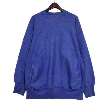 【中古品】【メンズ】 Champion チャンピオン REVERSE WEAVE RAGLAN MOCKNECK POCKET SWEATSHIRT リバースウィーブ ラグラン モックネック ポケット スウェット USA製 刺繍タグ 目無し 146-260512-as-20-izu サイズ：XL カラー：ブルー 万代Net店