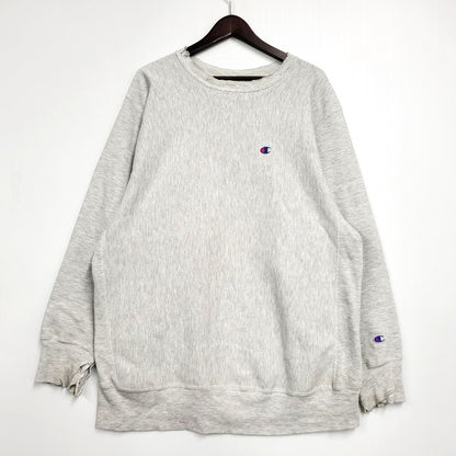 【現状渡し品】【メンズ】 Champion チャンピオン REVERSE WEAVE SWEAT リバースウィーブ スウェット USA製 刺繍タグ トレーナー 長袖 トップス 146-260512-as-19-izu サイズ：XXL カラー：グレー 万代Net店