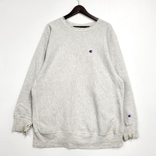【現状渡し品】【メンズ】 Champion チャンピオン REVERSE WEAVE SWEAT リバースウィーブ スウェット USA製 刺繍タグ トレーナー 長袖 トップス 146-260512-as-19-izu サイズ：XXL カラー：グレー 万代Net店