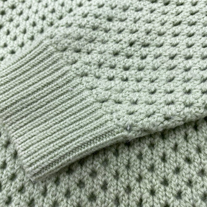 【中古品】【メンズ】 TTT_MSW ティー WOOL PULLOVER KNIT TTT-2021AW-KT05 ウール プルオーバー ニット 142-260524-as-23-izu サイズ：F カラー：ライトグリーン 万代Net店