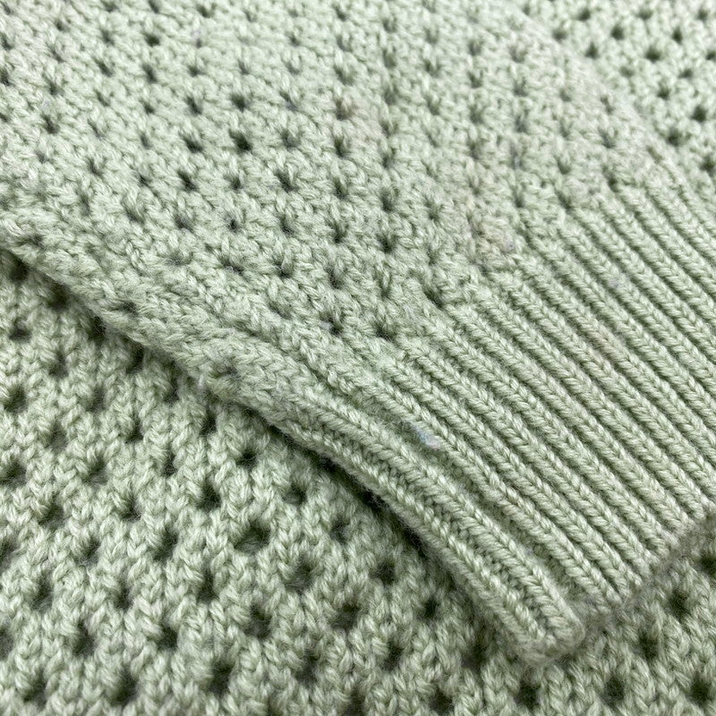【中古品】【メンズ】 TTT_MSW ティー WOOL PULLOVER KNIT TTT-2021AW-KT05 ウール プルオーバー ニット 142-260524-as-23-izu サイズ：F カラー：ライトグリーン 万代Net店
