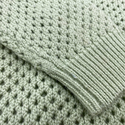【中古品】【メンズ】 TTT_MSW ティー WOOL PULLOVER KNIT TTT-2021AW-KT05 ウール プルオーバー ニット 142-260524-as-23-izu サイズ：F カラー：ライトグリーン 万代Net店