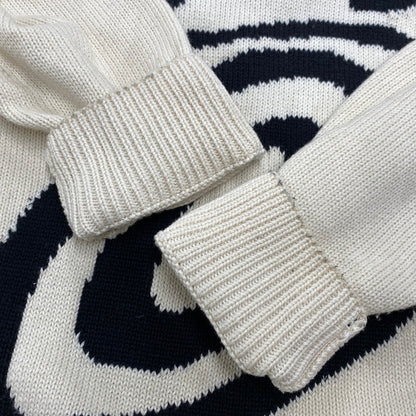 【中古品】【メンズ】 STUSSY ステューシー CURLY S SWEATER 115652 カーリーS セーター ニット 142-260524-as-24-izu サイズ：L カラー：クリーム系 万代Net店
