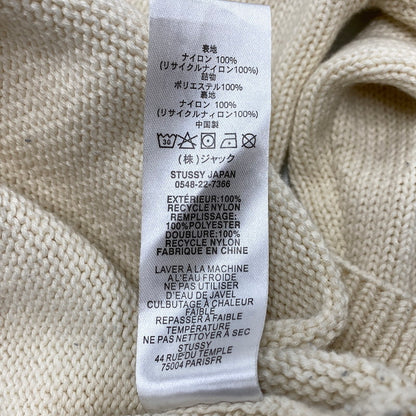 【中古品】【メンズ】 STUSSY ステューシー CURLY S SWEATER 115652 カーリーS セーター ニット 142-260524-as-24-izu サイズ：L カラー：クリーム系 万代Net店
