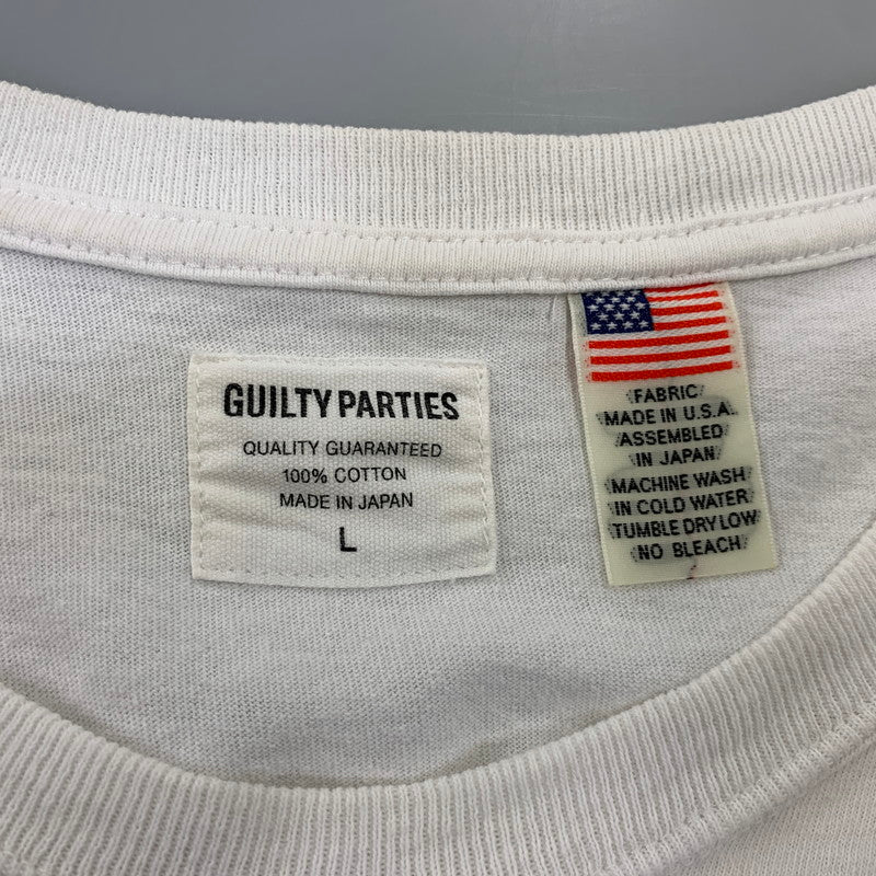 【中古品】【メンズ】 WACKO MARIA ワコマリア PARADICE GUILTY PARTIES POCKET SS TEE パラダイス ギルティーパーティーズ ポケット ショートスリーブ Tシャツ トップス 半袖 142-260728-cs-15-izu サイズ：L カラー：ホワイト 万代Net店