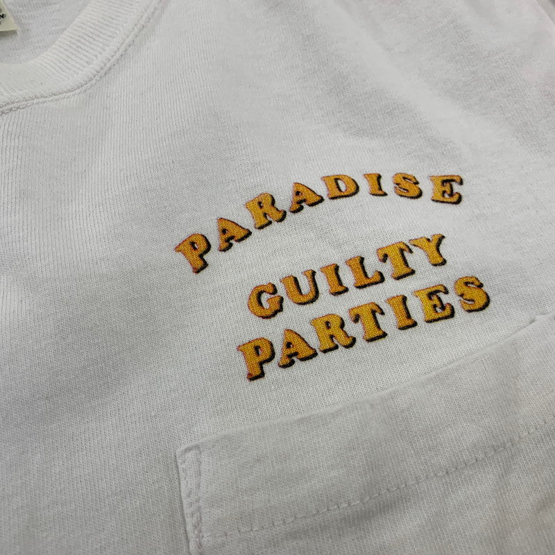 【中古品】【メンズ】 WACKO MARIA ワコマリア PARADICE GUILTY PARTIES POCKET SS TEE パラダイス ギルティーパーティーズ ポケット ショートスリーブ Tシャツ トップス 半袖 142-260728-cs-15-izu サイズ：L カラー：ホワイト 万代Net店
