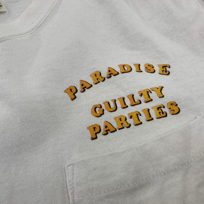 【中古品】【メンズ】 WACKO MARIA ワコマリア PARADICE GUILTY PARTIES POCKET SS TEE パラダイス ギルティーパーティーズ ポケット ショートスリーブ Tシャツ トップス 半袖 142-260728-cs-15-izu サイズ：L カラー：ホワイト 万代Net店