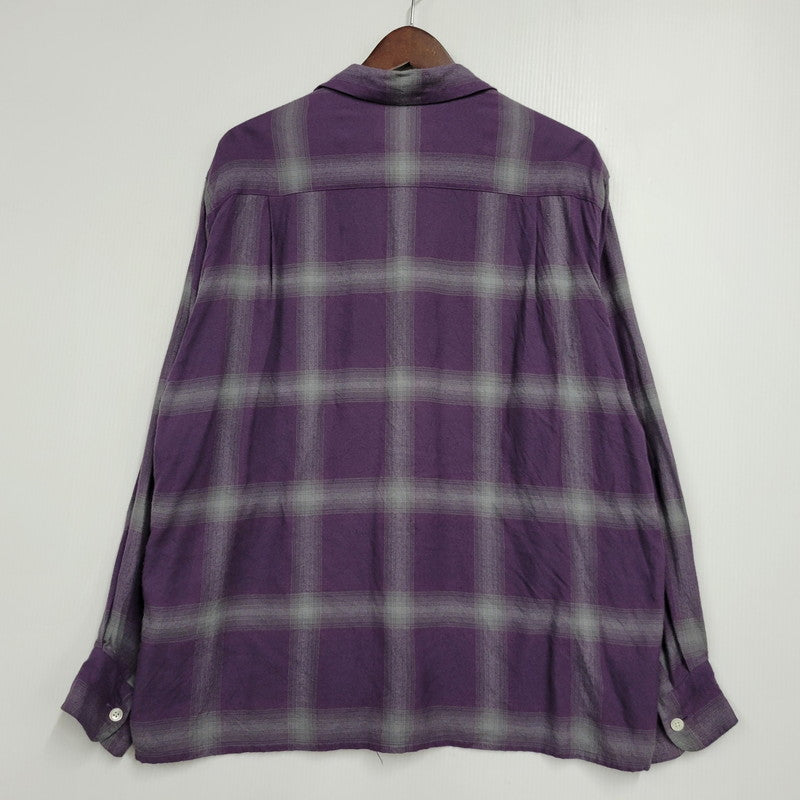 中古品】【メンズ】 WACKO MARIA ワコマリア RAYON OMBRE CHECK OPEN
