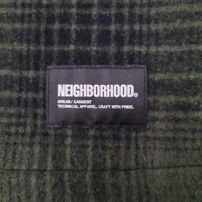 【中古品】【メンズ】 NEIGHBORHOOD ネイバーフッド WOOL HOMBRE CHECK SHIRT LS 232BENH-SHM03 ウールオンブレチェックシャツ 長袖 142-260512-as-15-izu サイズ：S カラー：グリーン 万代Net店