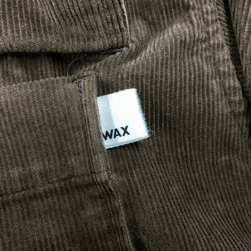 【中古品】【メンズ】 WAX ワックス CORDUROY FATIGUE JACKET WX-0122 コーデュロイ ファティーグジャケット 142-260519-as-20-izu サイズ：M カラー：ブラウン 万代Net店