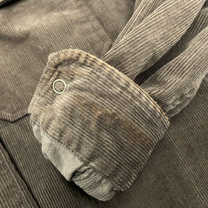 【中古品】【メンズ】 WAX ワックス CORDUROY FATIGUE JACKET WX-0122 コーデュロイ ファティーグジャケット 142-260519-as-20-izu サイズ：M カラー：ブラウン 万代Net店