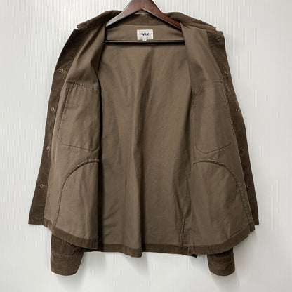 【中古品】【メンズ】 WAX ワックス CORDUROY FATIGUE JACKET WX-0122 コーデュロイ ファティーグジャケット 142-260519-as-20-izu サイズ：M カラー：ブラウン 万代Net店