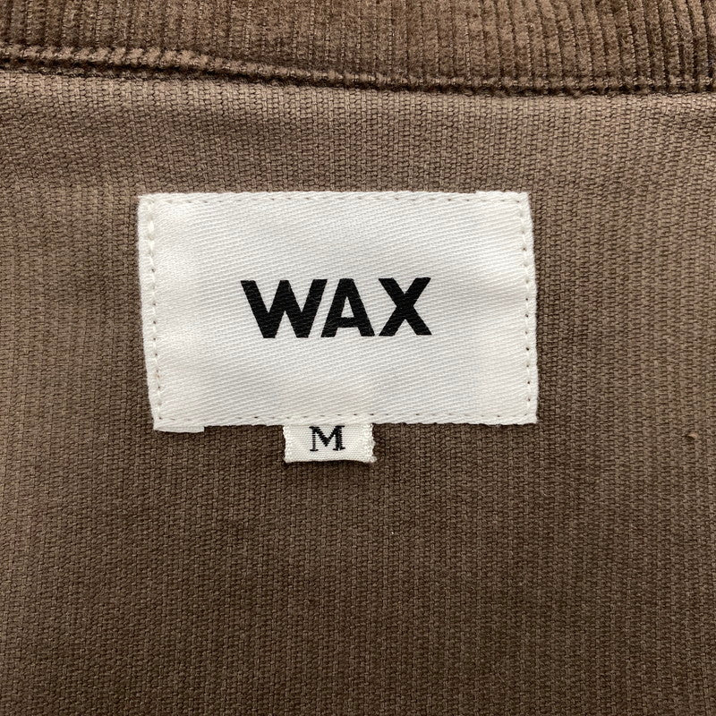 【中古品】【メンズ】 WAX ワックス CORDUROY FATIGUE JACKET WX-0122 コーデュロイ ファティーグジャケット 142-260519-as-20-izu サイズ：M カラー：ブラウン 万代Net店