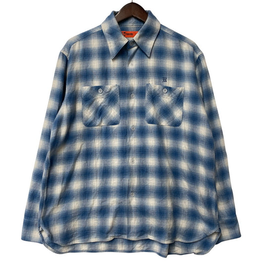 【中古品】【メンズ】 RADIALL ラディアル EL CAMINO - REGULAR COLLARED SHIRT L/S RAD-25SS-SH006 レギュラーカラーシャツ 長袖 142-260519-as-21-izu サイズ：S カラー：ブルー 万代Net店
