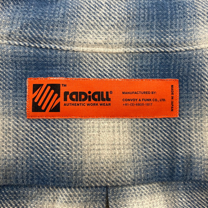 【中古品】【メンズ】 RADIALL ラディアル EL CAMINO - REGULAR COLLARED SHIRT L/S RAD-25SS-SH006 レギュラーカラーシャツ 長袖 142-260519-as-21-izu サイズ：S カラー：ブルー 万代Net店