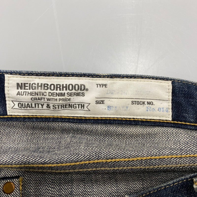 【中古品】【メンズ】 NEIGHBORHOOD ネイバーフッド 142DCNH-PTM06 RIGID.DP NARROW リジッド ディーピー ナロー 14OZ-PT ズボン ボトムス 153-260515-ya-01-izu サイズ：S カラー：インディゴ 万代Net店