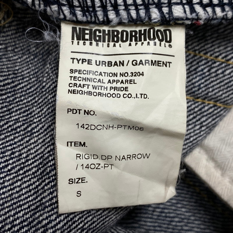 【中古品】【メンズ】 NEIGHBORHOOD ネイバーフッド 142DCNH-PTM06 RIGID.DP NARROW リジッド ディーピー ナロー 14OZ-PT ズボン ボトムス 153-260515-ya-01-izu サイズ：S カラー：インディゴ 万代Net店