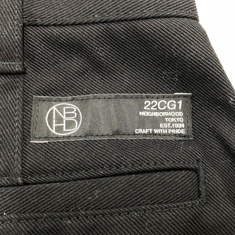 【中古品】【メンズ】 NEIGHBORHOOD ネイバーフッド WP SLIM EC-PT 221BENH-PTM02 パンツ ボトムス 153-260524-as-22-izu サイズ：S カラー：ブラック 万代Net店