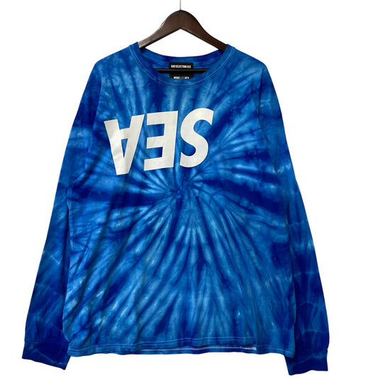 【中古品】【メンズ】 GOD SELECTION XXX ゴッドセレクショントリプルエックス × WIND AND SEA ウィンダンシー TIE-DYE L/S TEE タイダイ 長袖 Tシャツ 142-260524-as-25-izu サイズ：XL カラー：ブルー系 万代Net店
