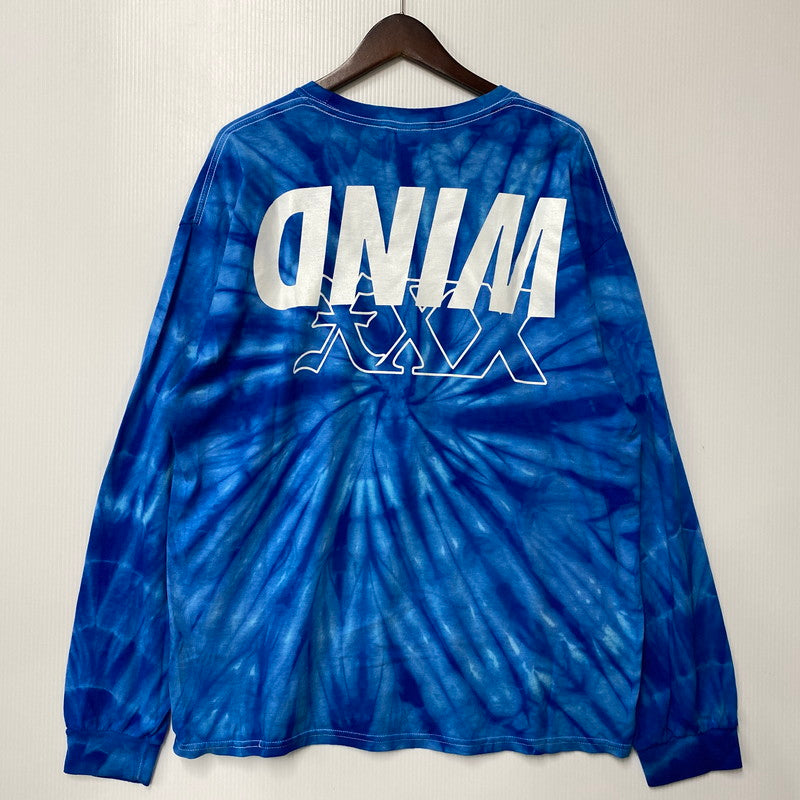 【中古品】【メンズ】 GOD SELECTION XXX ゴッドセレクショントリプルエックス × WIND AND SEA ウィンダンシー TIE-DYE L/S TEE タイダイ 長袖 Tシャツ 142-260524-as-25-izu サイズ：XL カラー：ブルー系 万代Net店