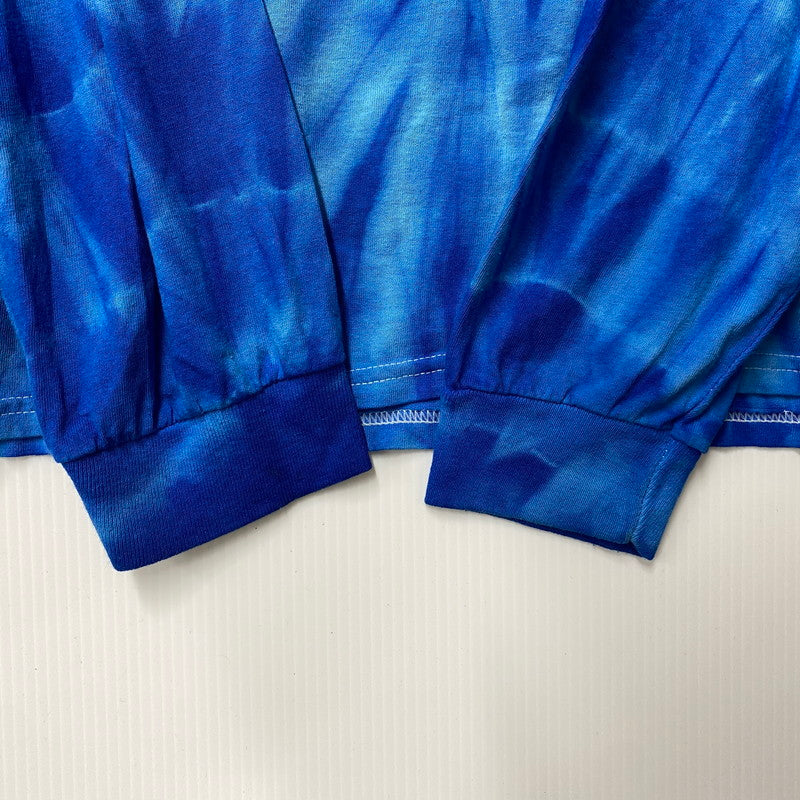 【中古品】【メンズ】 GOD SELECTION XXX ゴッドセレクショントリプルエックス × WIND AND SEA ウィンダンシー TIE-DYE L/S TEE タイダイ 長袖 Tシャツ 142-260524-as-25-izu サイズ：XL カラー：ブルー系 万代Net店