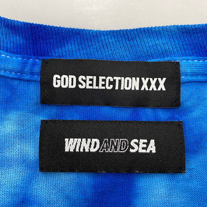 【中古品】【メンズ】 GOD SELECTION XXX ゴッドセレクショントリプルエックス × WIND AND SEA ウィンダンシー TIE-DYE L/S TEE タイダイ 長袖 Tシャツ 142-260524-as-25-izu サイズ：XL カラー：ブルー系 万代Net店