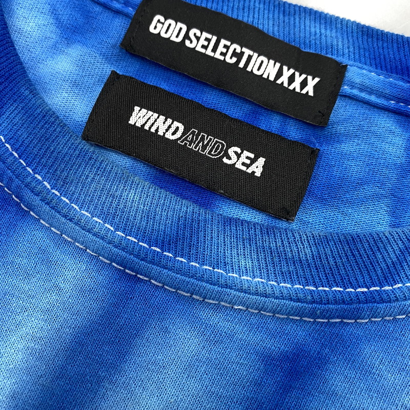 【中古品】【メンズ】 GOD SELECTION XXX ゴッドセレクショントリプルエックス × WIND AND SEA ウィンダンシー TIE-DYE L/S TEE タイダイ 長袖 Tシャツ 142-260524-as-25-izu サイズ：XL カラー：ブルー系 万代Net店