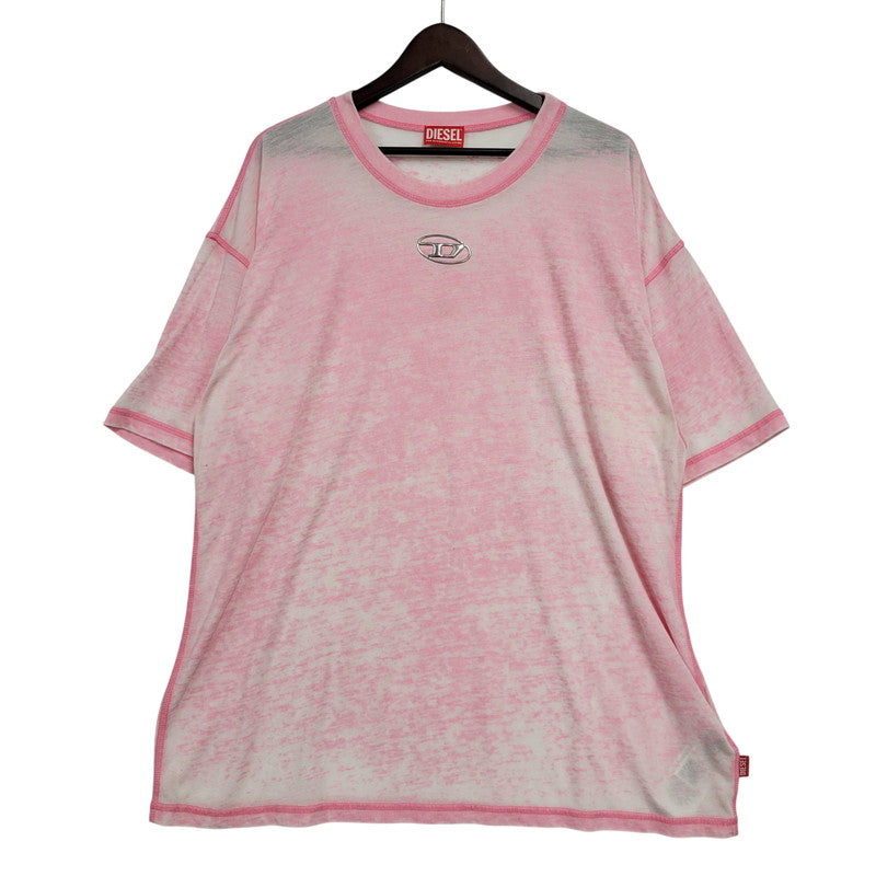 【中古品】【メンズ】 DIESEL ディーゼル A16146 0CPAJ T-BOXT-PAK ティーボックスティーパック トップス 半袖 141-260602-ya-10-izu サイズ：XL カラー：ピンク 万代Net店