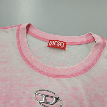 【中古品】【メンズ】 DIESEL ディーゼル A16146 0CPAJ T-BOXT-PAK ティーボックスティーパック トップス 半袖 141-260602-ya-10-izu サイズ：XL カラー：ピンク 万代Net店