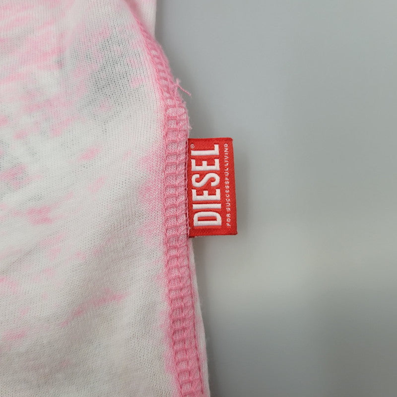 【中古品】【メンズ】 DIESEL ディーゼル A16146 0CPAJ T-BOXT-PAK ティーボックスティーパック トップス 半袖 141-260602-ya-10-izu サイズ：XL カラー：ピンク 万代Net店