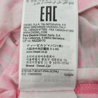 【中古品】【メンズ】 DIESEL ディーゼル A16146 0CPAJ T-BOXT-PAK ティーボックスティーパック トップス 半袖 141-260602-ya-10-izu サイズ：XL カラー：ピンク 万代Net店