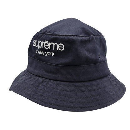 【中古品】【メンズ/レディース】 Supreme シュプリーム TWILL CRUSHER HAT ツイル クラッシャーハット 帽子 185-260512-as-24-izu サイズ：M/L カラー：ネイビー 万代Net店