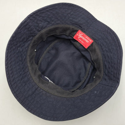 【中古品】【メンズ/レディース】 Supreme シュプリーム TWILL CRUSHER HAT ツイル クラッシャーハット 帽子 185-260512-as-24-izu サイズ：M/L カラー：ネイビー 万代Net店