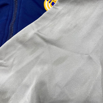 【中古品】【メンズ】 OLD ADIDAS オールド アディダス REAL MADRID TRACK JACKET レアル マドリード トラック ジャケット アウター 146-260523-kh-05-izu サイズ：L カラー：ブルー×グレー 万代Net店