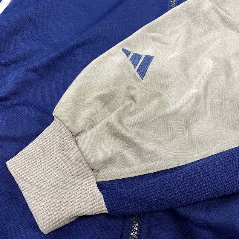 【中古品】【メンズ】 OLD ADIDAS オールド アディダス REAL MADRID TRACK JACKET レアル マドリード トラック ジャケット アウター 146-260523-kh-05-izu サイズ：L カラー：ブルー×グレー 万代Net店