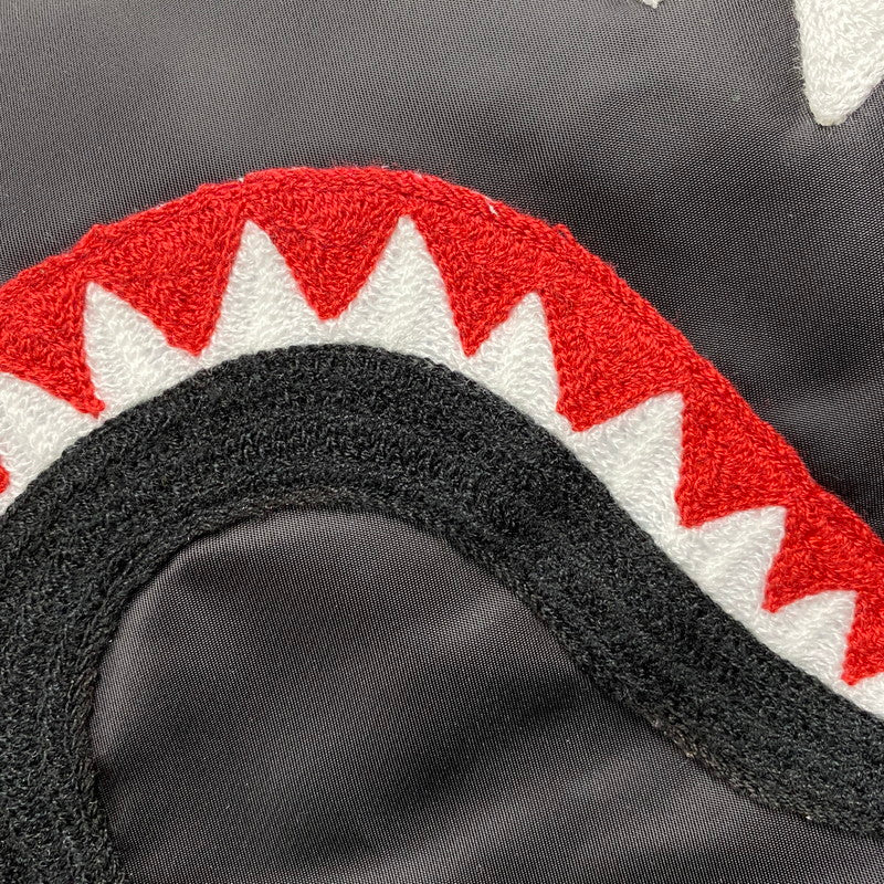 【中古美品】【メンズ】 A BATHING APE アベイシングエイプ 001HJK701003M SHARK MA-1 LOOSE JACKET シャーク エムエーワン ルーズ ジャケット アウター 142-260515-cs-20-izu サイズ：XL カラー：ブラック 万代Net店